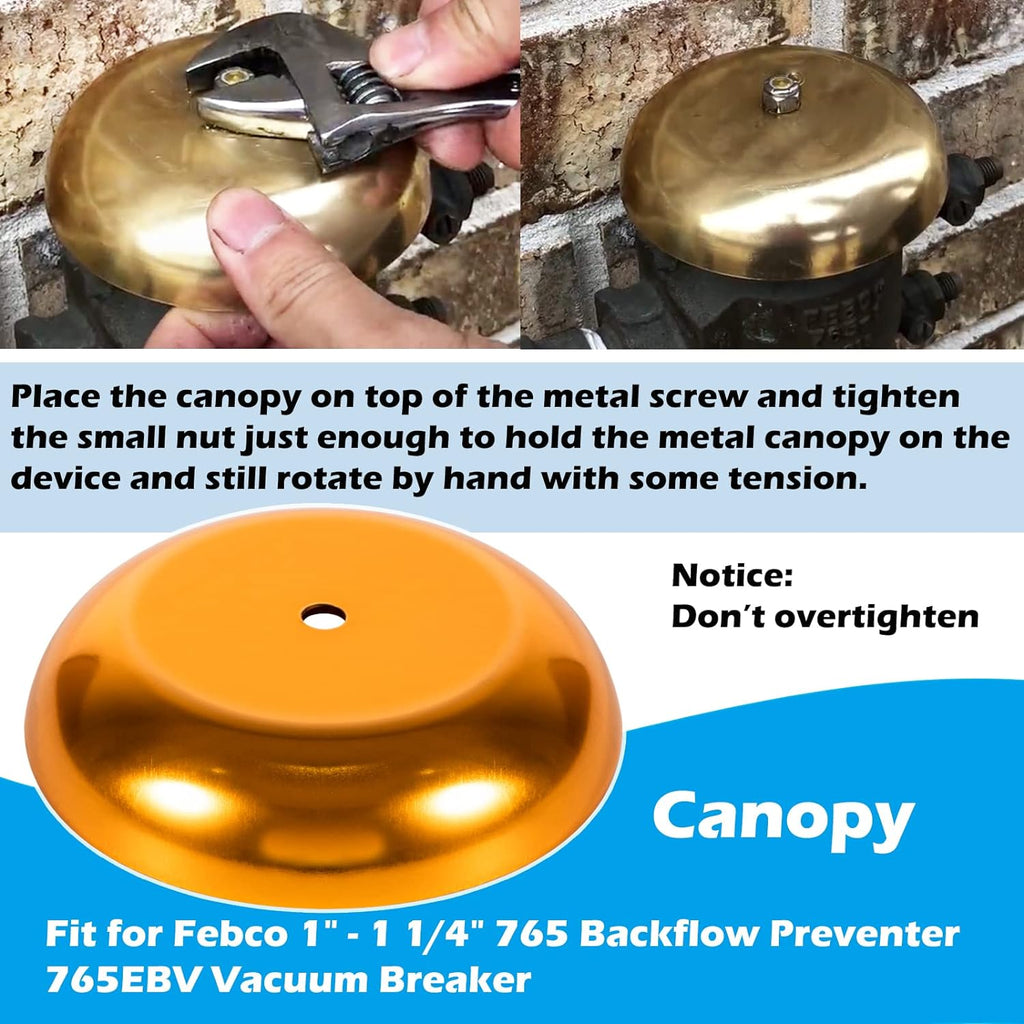 905-212 Bonnet and Poppet Repair Kit & 905-052 Check Valve Assembly Repair Kit & Canopy for Febco 765EBV 1" & 1-1/4" 765 Backflow Preventer and Vacuum Breaker Pack of 2 L48074