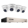8-Channel 1080p DVR Security Camera System with 4 Wired Dome Cameras X671