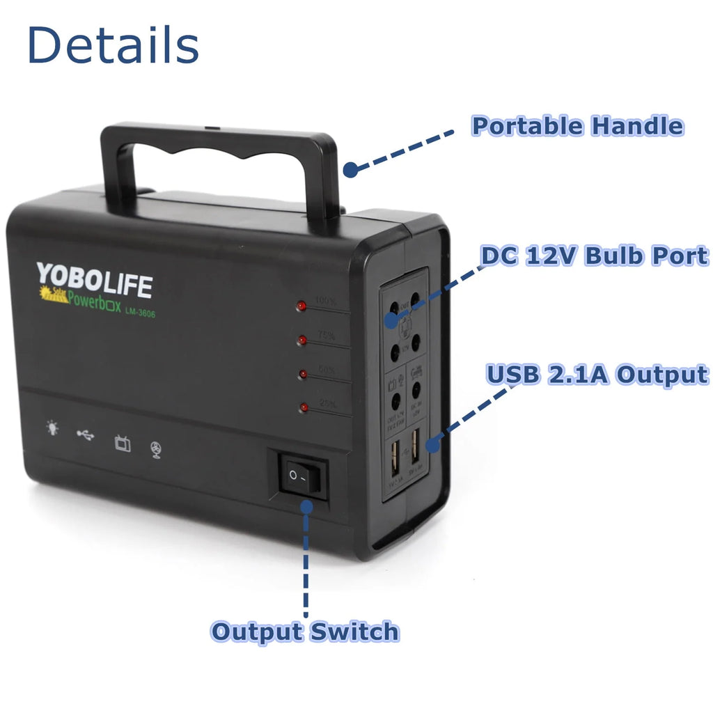 Portable Solar Power Generator Kit with Solar Panel Z921