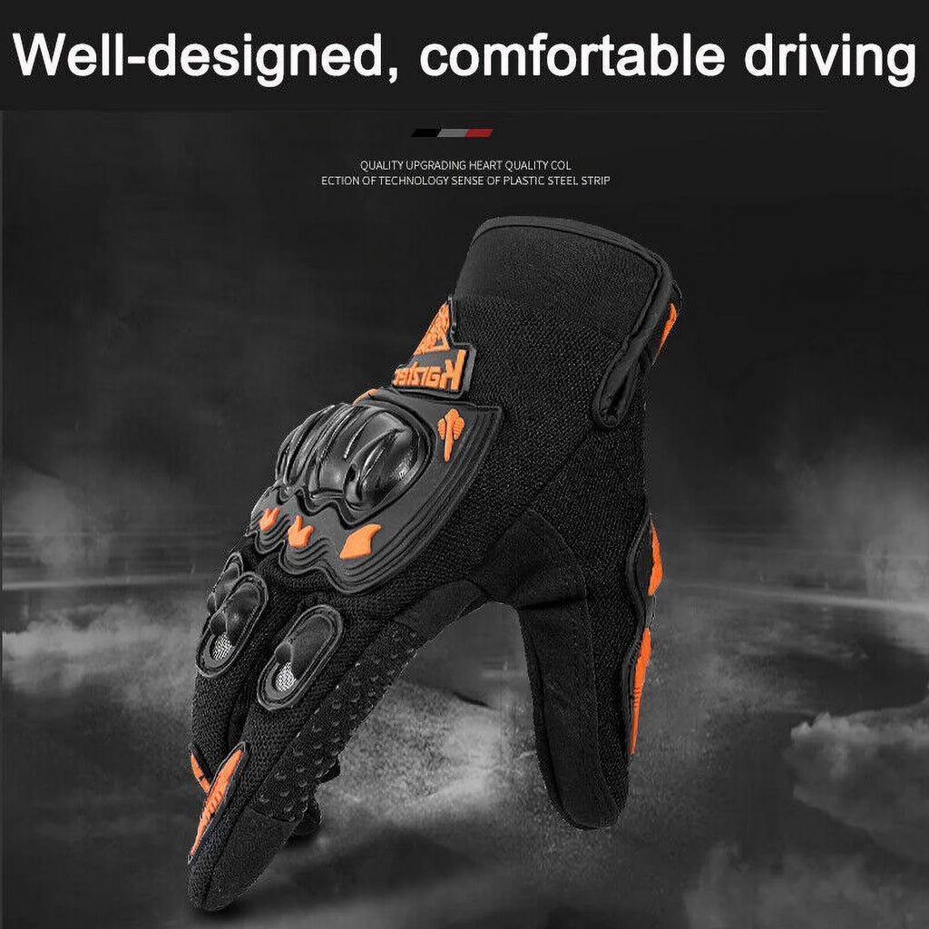 4 Color Motorcycle Racing Full Finger Touch Screen Gloves Z104315