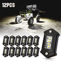 White 12PCS LED Rock Lights O894