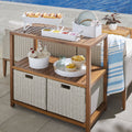 Gray Steel Outdoor Console Table B3582