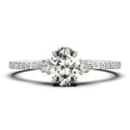 14K White Gold 3 Stone Diamond Ring Z836475