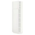 White High Cabinet with Shelves and 2 Doors A842