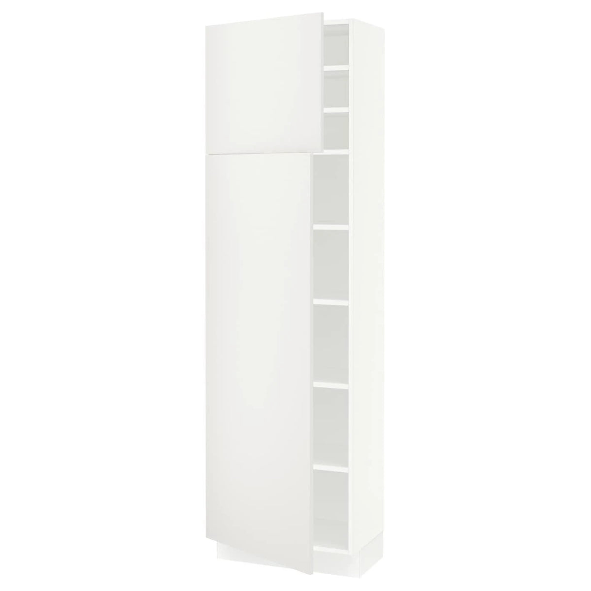 White High Cabinet with Shelves and 2 Doors A842
