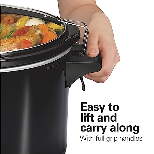 6-Quart Black Portable Slow Cooker F63156