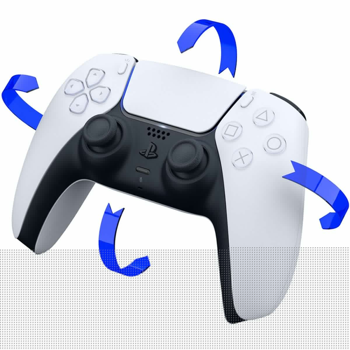 White and Midnight Black PlayStation 5 Disc Edition with Two Controllers Z322402
