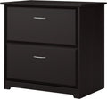 Espresso Oak 2 Drawer Lateral File Cabinet X21078