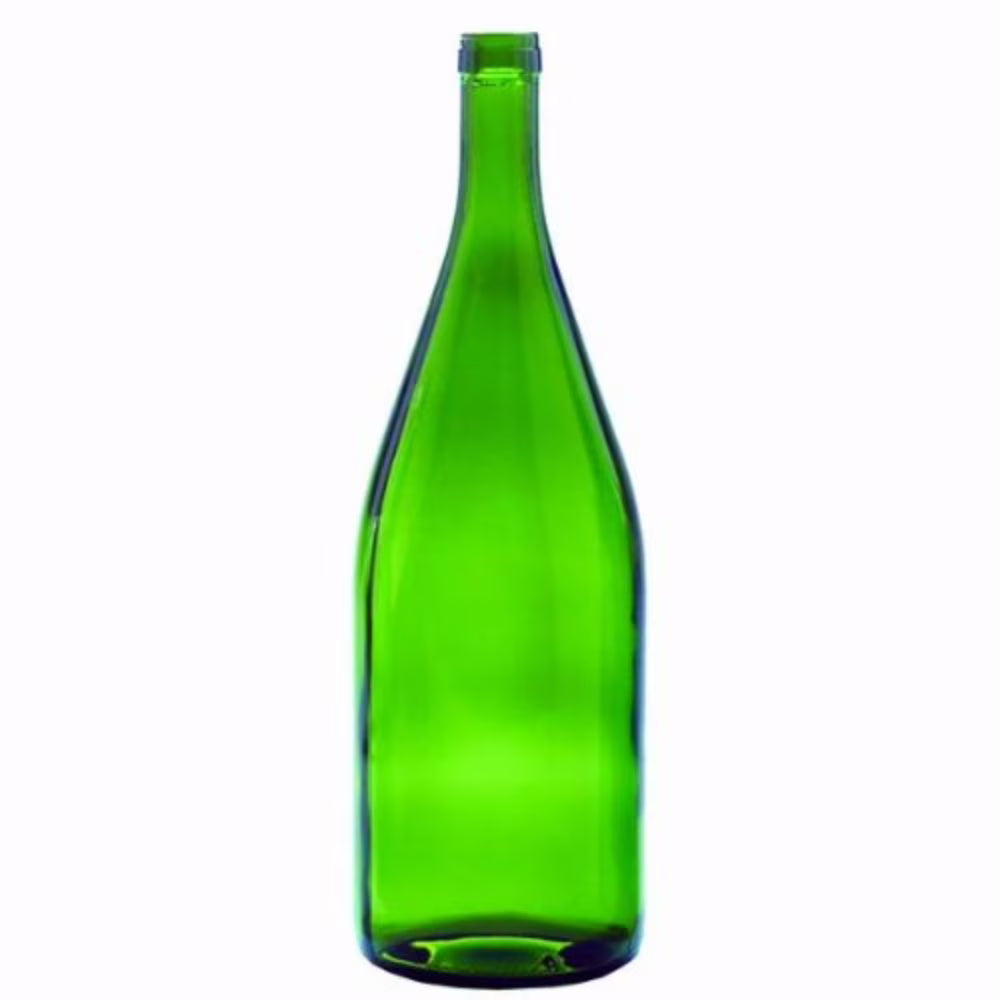 6 per case Green Burgundy Bottles P20068