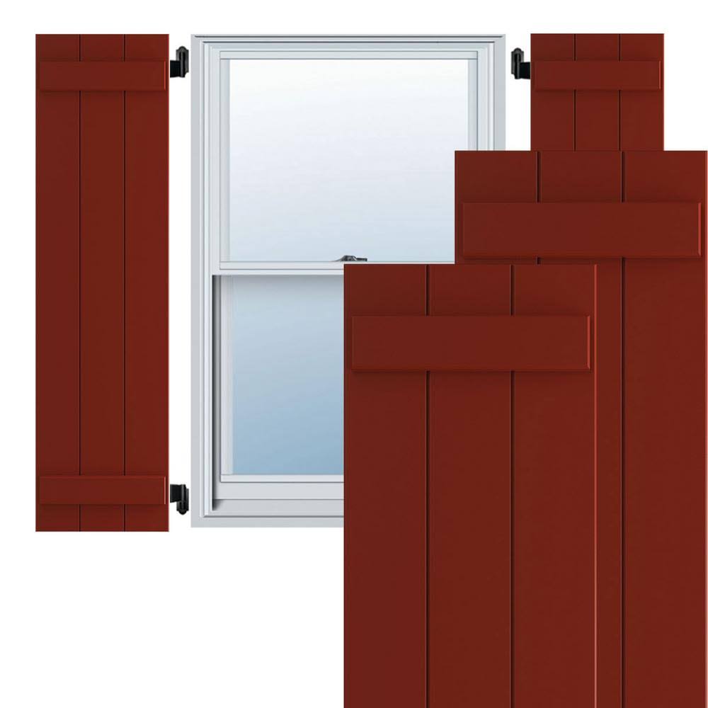 15x22W x 27x22H Exterior Composite Board-n-Batten Shutters (Per Pair) H39241