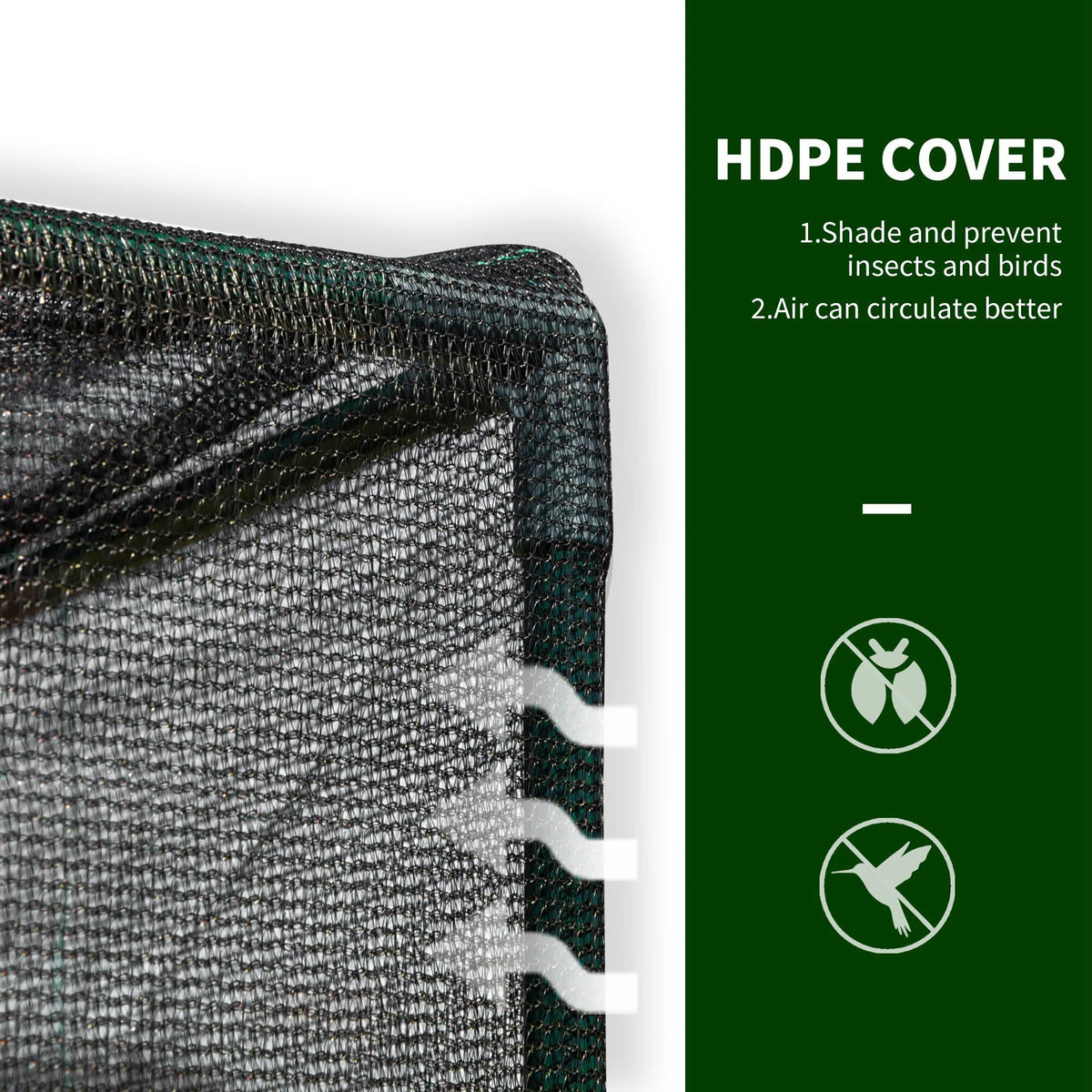 Outdoor Walk-in Crop Cage with HDPE Cover Z5448
