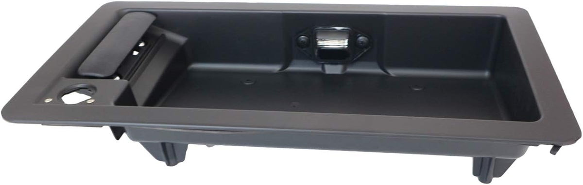 Rear Passenger Side Exterior Cargo Door Handle & License Plate Housing Frame Bracket for Ford Van E150 E250 E350 Pack of 2 D685026