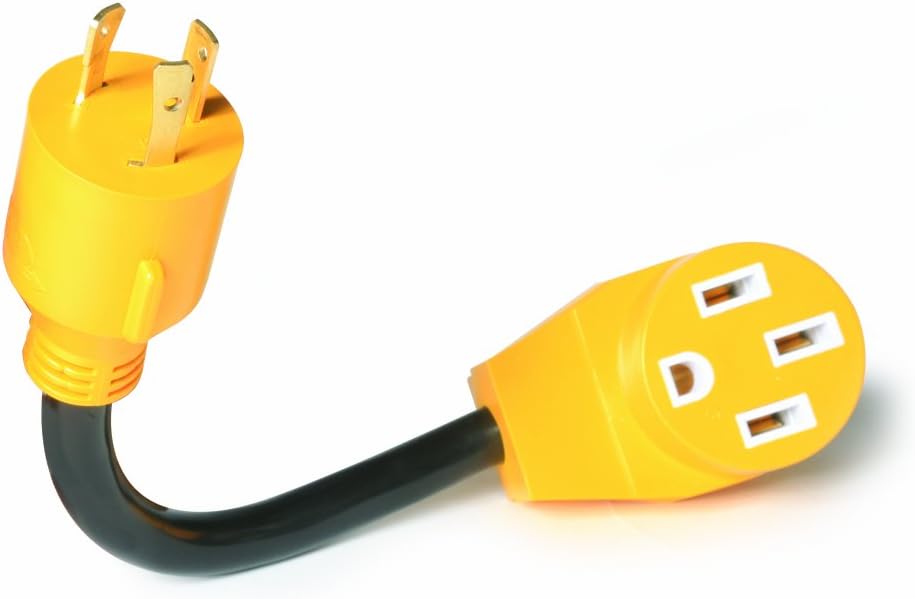 12" L5-30 30 AMP Plug to 14-50 50 AMP Receptacle Adapter Pack of 2 S935