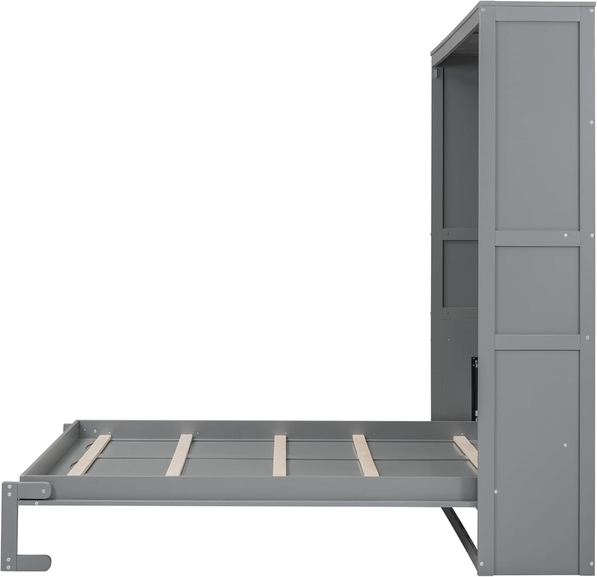 Queen Size Grey Wood Murphy Bed H653