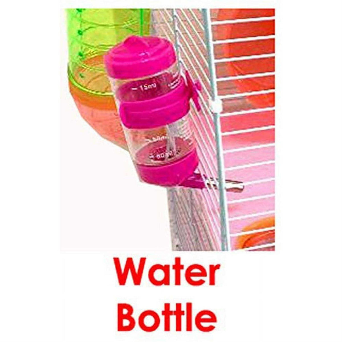 Pink 5-Levels Hamster Mouse Cage with Long Crossover Tube T335186