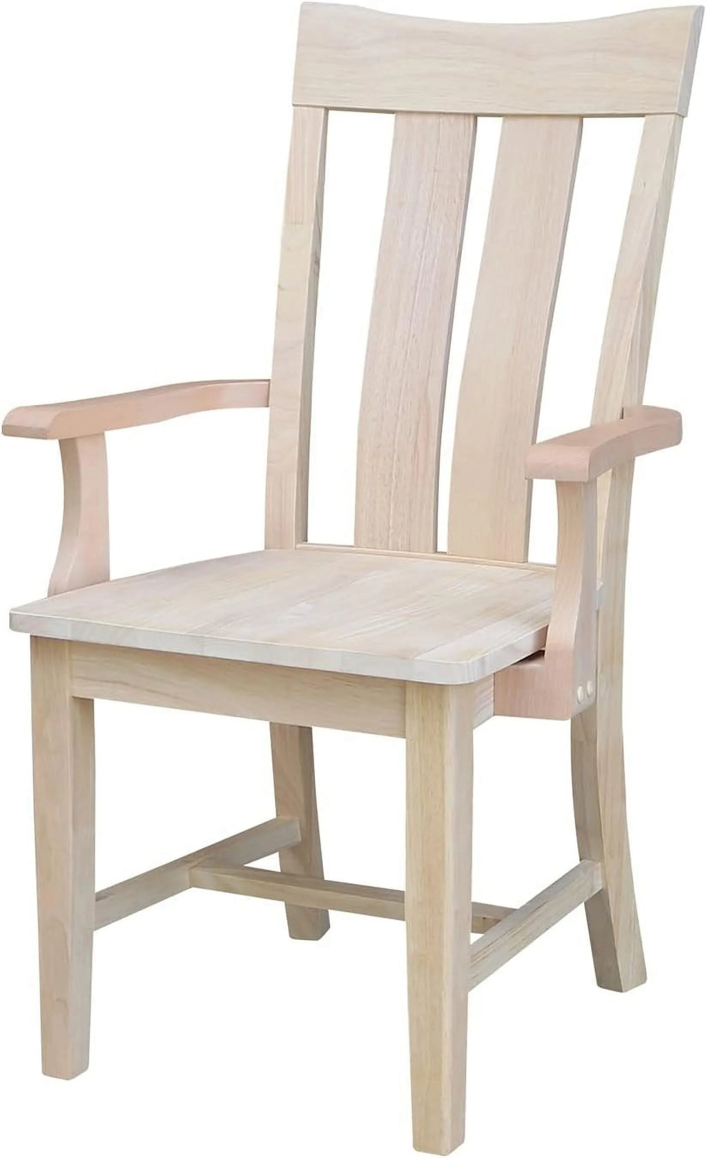 Unfinished Wood Arm Chair C1521