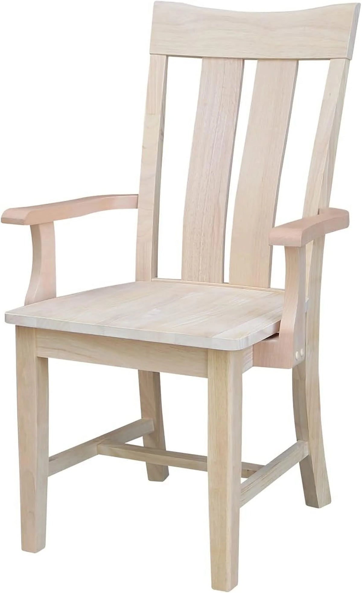Unfinished Wood Arm Chair C1521