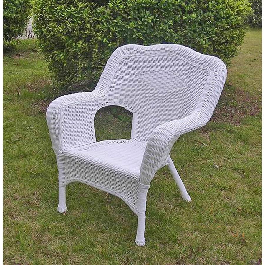 Resin Wicker Patio Chairs Set of 2 G4461