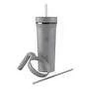 32oz Insulated Straw Tumbler with Handles, 2-pack (Teal & Grey) L78997