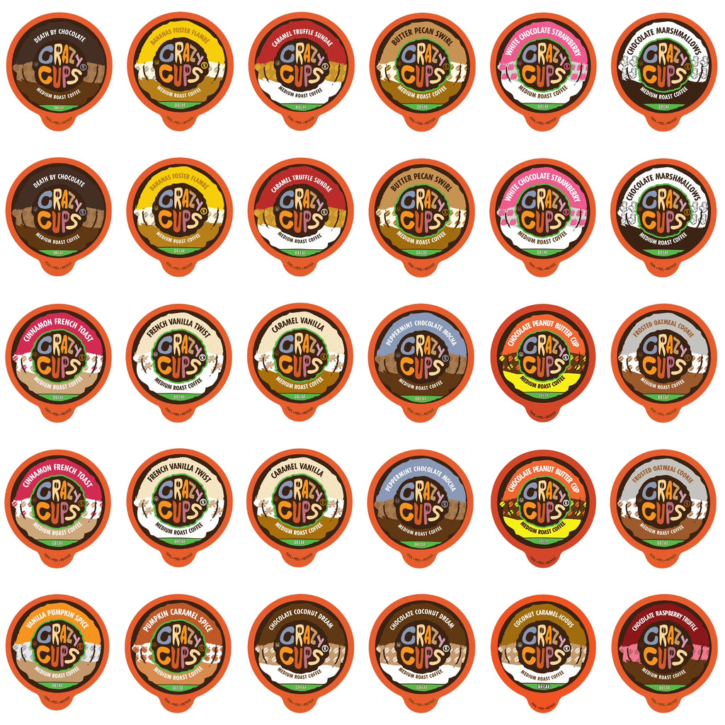 Decaf Single Serve Flavored Coffee, 30 Count H9028
