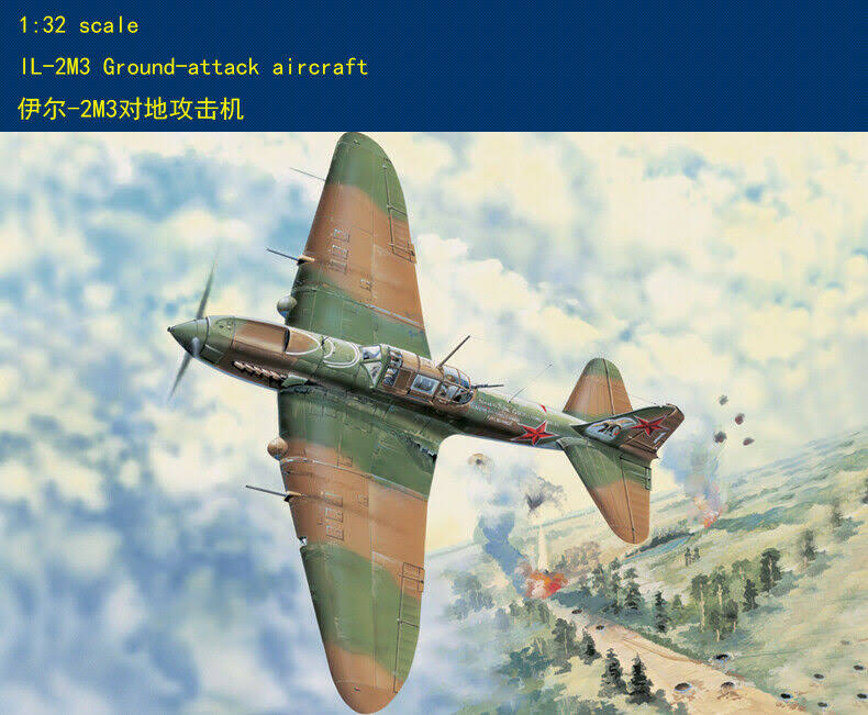 1/32 Il-2M3 Ground Attack Aircraft Model Kit J975