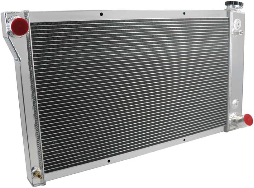 3 Row Core Aluminum Radiator with 2 x 12" Fan and Thermostat Relay Wire Kit B541813