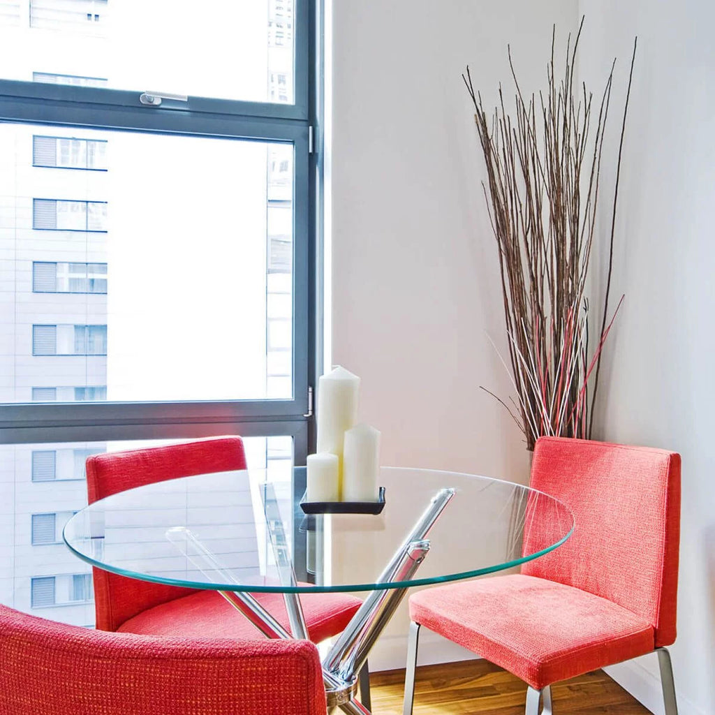 16 Inch Round Tempered Glass Table Top H1865