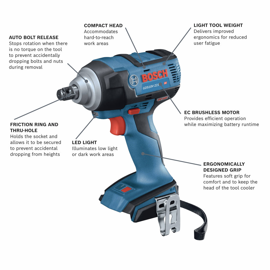 18V EC Brushless 1/2 in. Impact Wrench with Friction Ring and Thru-Hole Q592