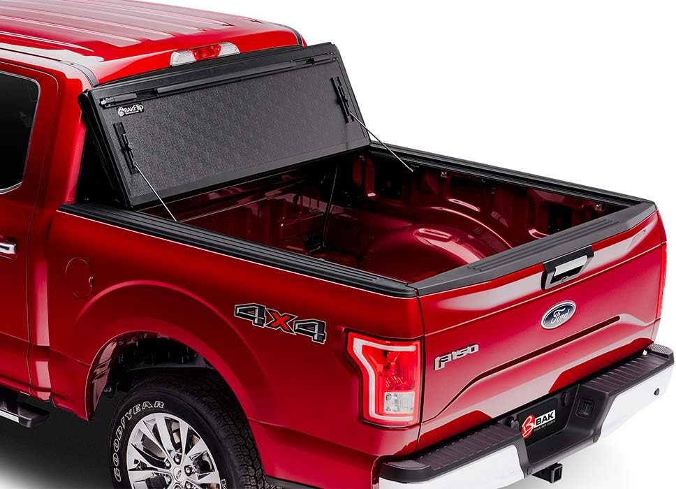 Black Hard Folding Truck Bed Tonneau Cover L59657