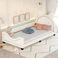 White Faux Leather Twin Upholstered Daybed P199753