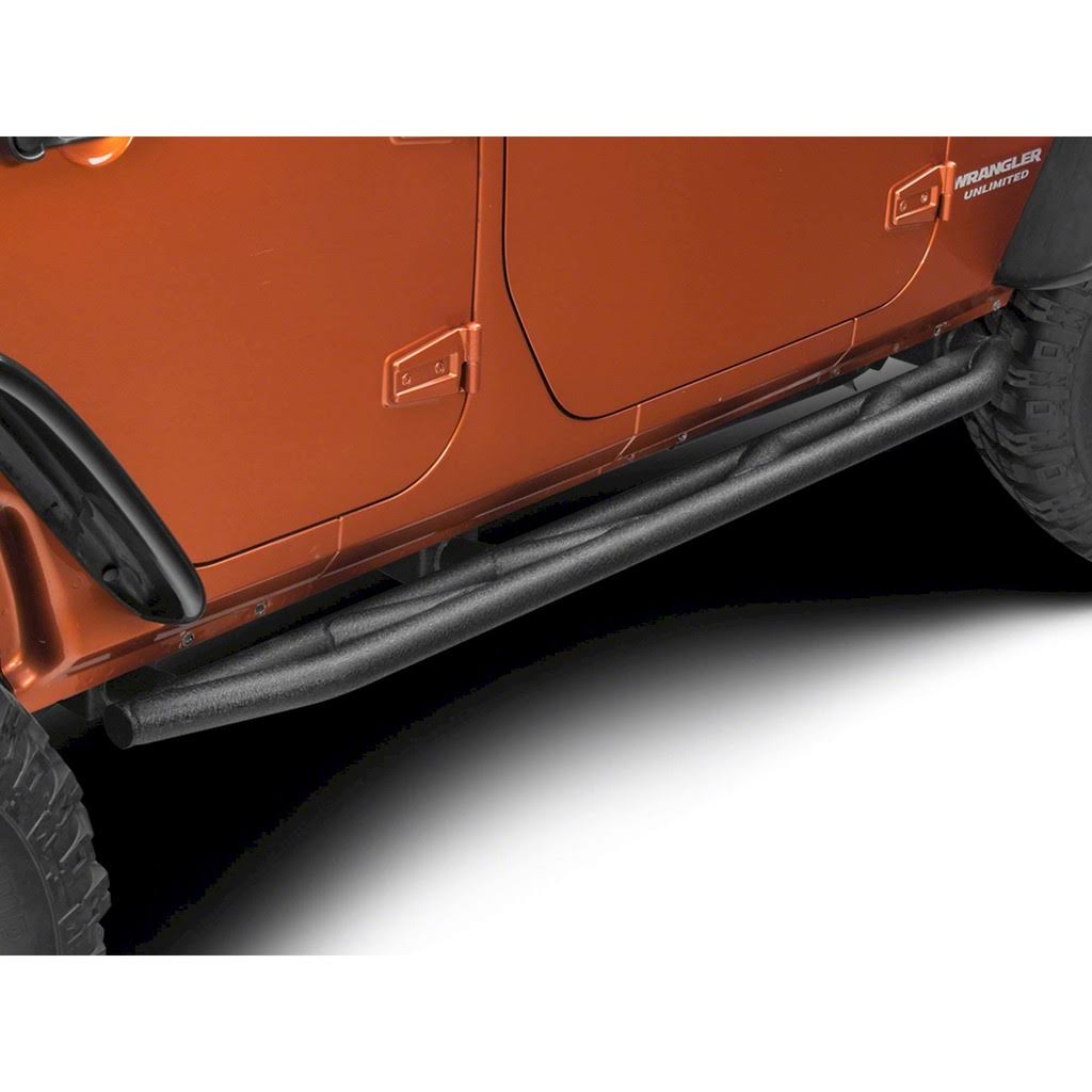 Rock Sliders for Jeep Wrangler JK 4 Door 2007-2018 Silver B45317
