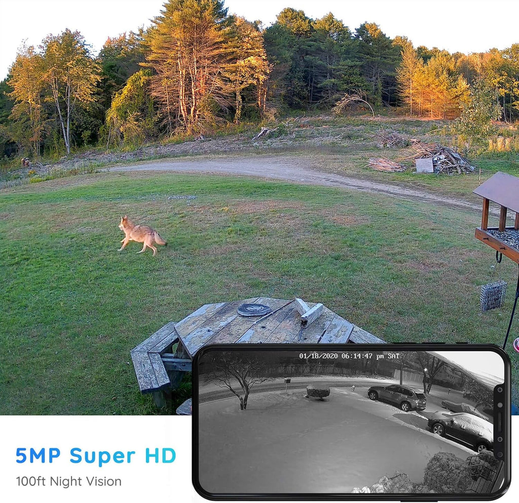 5MP HD Dual Band WiFi Outdoor Security Camera L7140