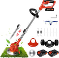 Cordless Battery Powered Weed Wacker Brush Cutter Grass Trimmer V849964