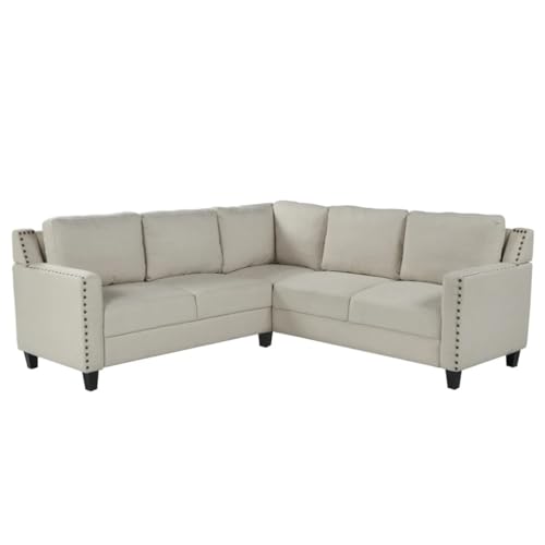 Studded Upholstered Sofa 2 Piece Set P14985