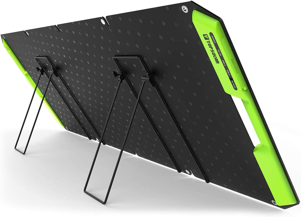 60W Foldable Portable Solar Panel Charger Kit with Dual USB Ports X9745
