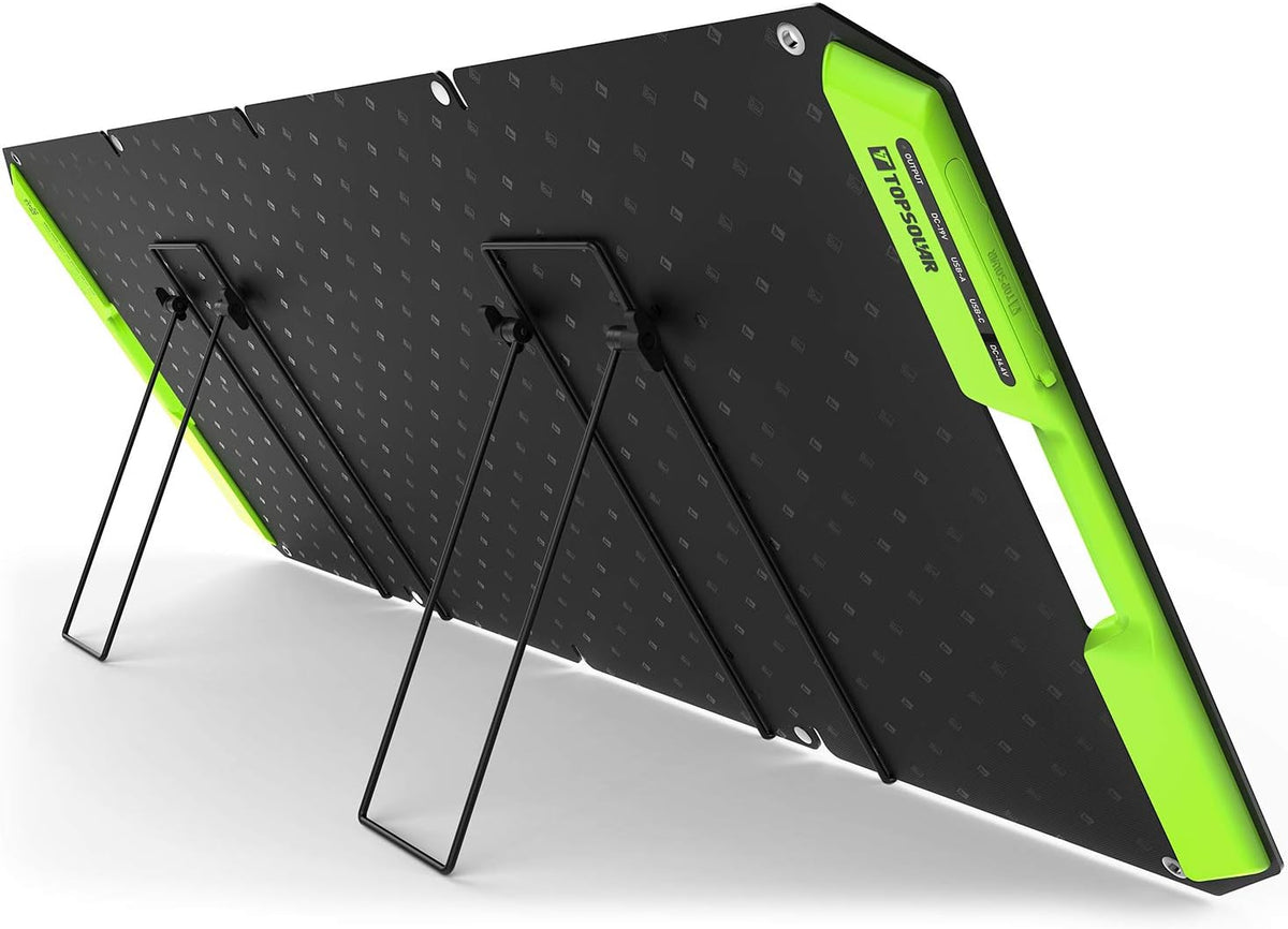 60W Foldable Portable Solar Panel Charger Kit with Dual USB Ports X9745