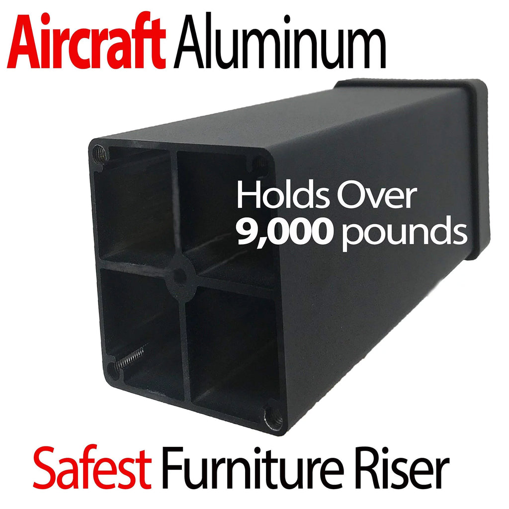 Aluminum Bed Riser 5.5 Inch Lift 4 Pack F260977