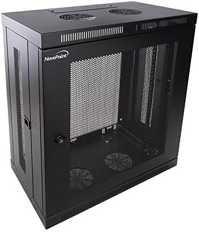 12U Wall Mount Rack 13 Inch Deep Black K6358