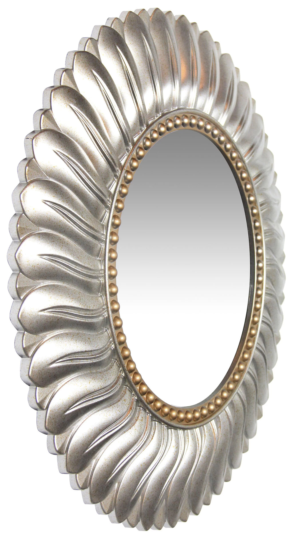 Gold Round 21.5-inch Wall Mirror N626
