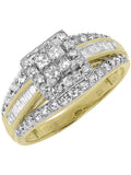 10k Yellow Gold Princess Diamond Engagement Ring Z893