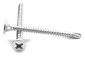 6-20 x 1 1/4 x 22 BSD Thread Self Drilling Screw Phillips Bugle Head #2 Point Low Carbon Steel Zinc Plated Pk 6000 A1664
