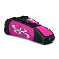 Black Pink Rolling Baseball Softball Bat Bag T199