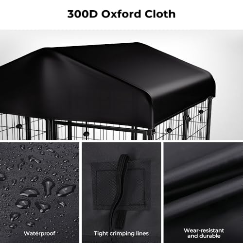 420D Waterproof UV-Resistant Dog Kennel Cover H403728