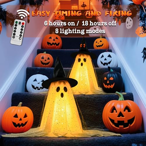 Hanging Ghost Decor with Light Z3016