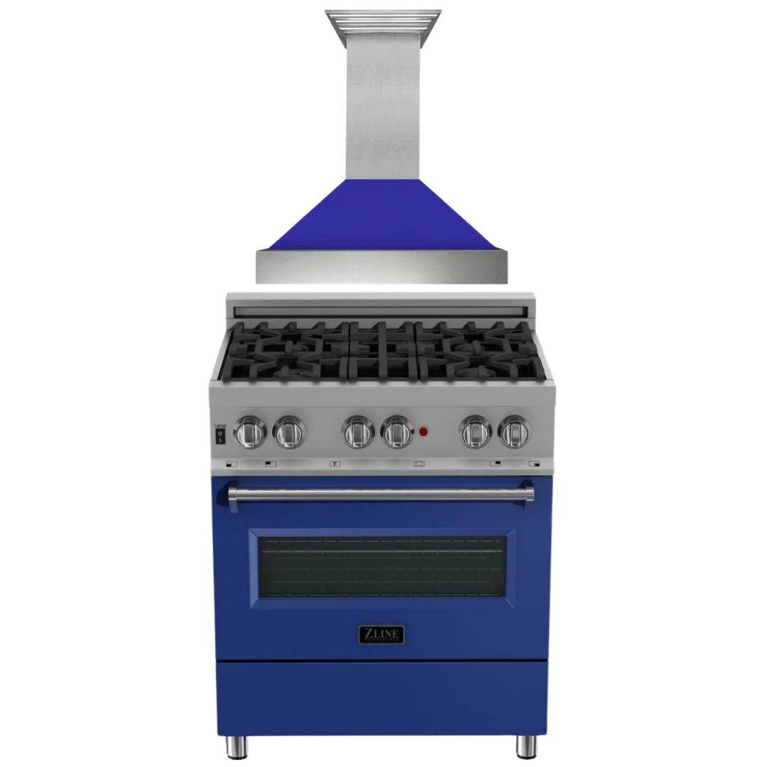 30 Dual Fuel Range and Range Hood Appliance Package K925