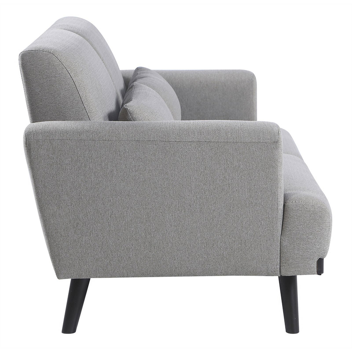 Gray Fabric Upholstered Loveseat D84081