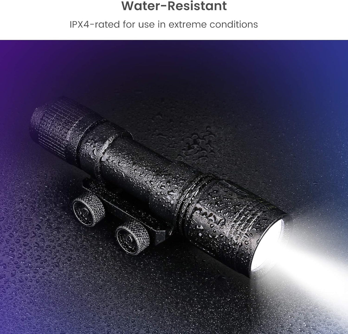 1200 Lumen Rail Mounted LED Tactical Flashlight S93224