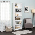 80" Tall White Bookcase with Adjustable Shelves M636944