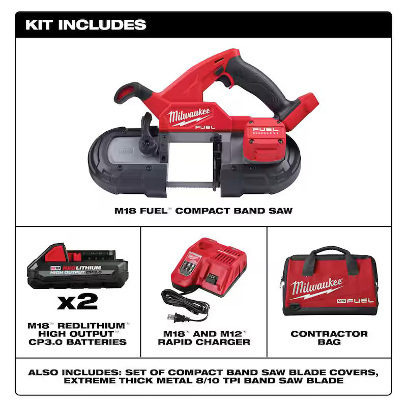 18-Volt Lithium-Ion Brushless Cordless Compact Bandsaw Kit M201
