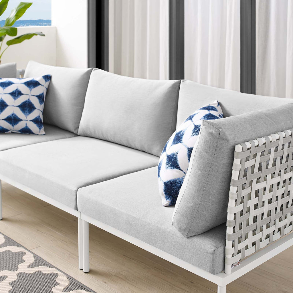 Grey Aluminum Outdoor Sofa L32176